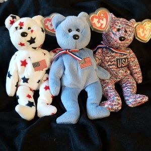 TY "USA" "AMERICA" "GLORY" BEANIE BABIES